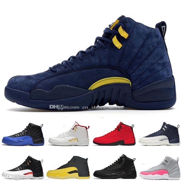 

michigan 12 12s fiba dark grey mens basketball shoes university bumblebee reverse taxi game royal nakeskin jordan retros