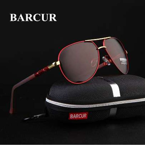 

barcur aluminum magnesium men's sunglasses men polarized coating mirror glasses oculos male eyewear accessories for men, White;black