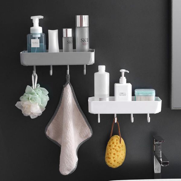 

punch-bathroom shelf plastic toilet storage holder bathroom vanity wall hanging storage rack