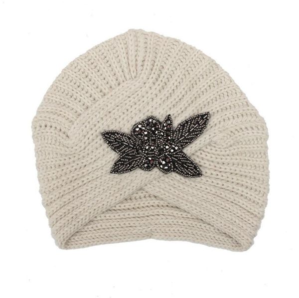 

helisopus winter warm crochet caps braided turban headdress female cap winter women hats knitting wool knit hat, Blue;gray