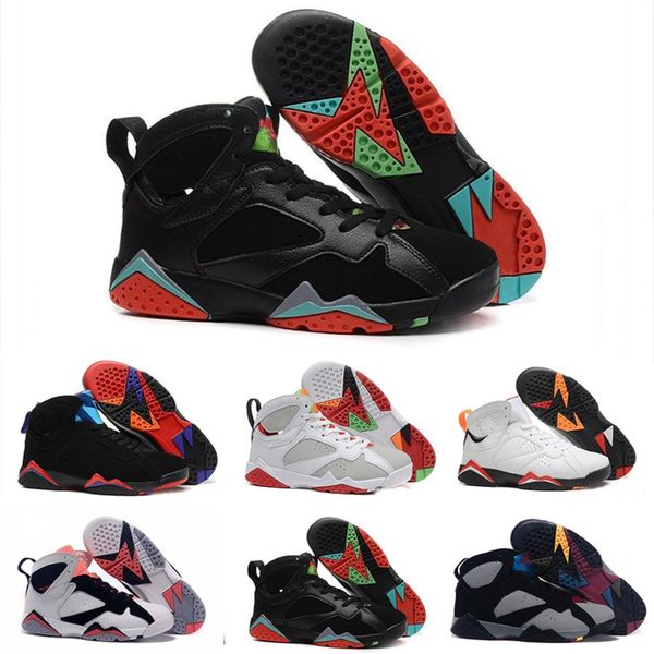 

7s 7 french blue og sp ray allen purple bordeaux hare basketball shoes mens womens utility designer outdoor sports sneakers size 36-46