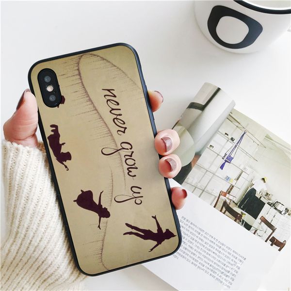 

capa peter grow up cover for iphone 11 pro xs max xr case for iphone 8 7 6s plus 5s se 5 case soft silicone cover.