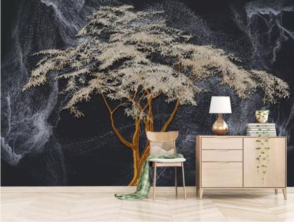 

custom wallpaper new creative tree background wall living room bedroom tv background mural 3d wallpaper