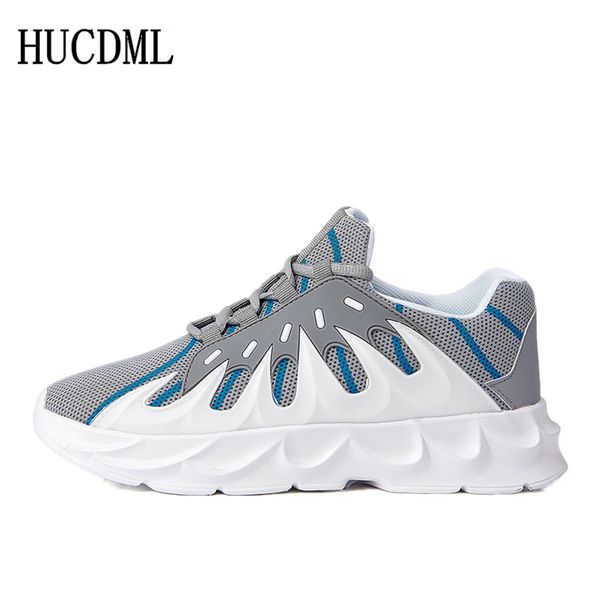 

hucdml 2019 new style shoes mesh breathable outdoor casual increase witnin mens shoes lace-up men's sneakers standard size:39-44, Black