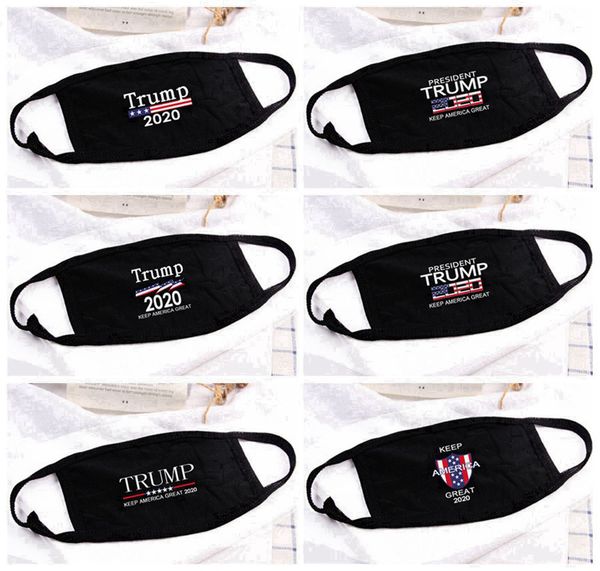 5 Stili Donald Trump Maschera Viso Bocca Maschera Divertente Anti-Polvere Cotone USA Donna Uomo Unisex Moda Inverno Caldo Nero Lavabile Maschera RRA3173