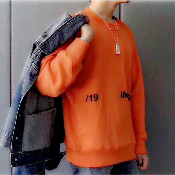 

couple lovers ambush sweatshirts autumn winter classic solid color 3d print orange black white ab ambush hoodie pullover fast shipping
