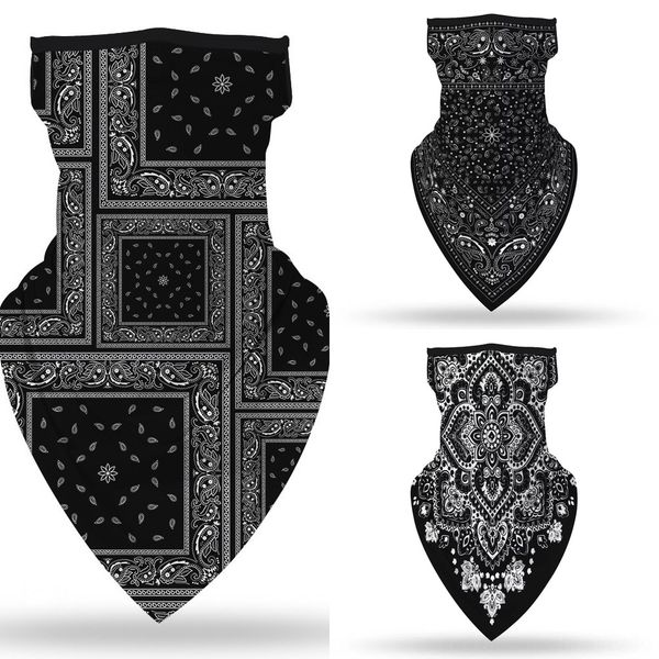 

3esg5 summer uv protection face masks skull skeleton scream scarf cycling hood ghost skulls balaclava outdoors riding bike printed masks cap, Black