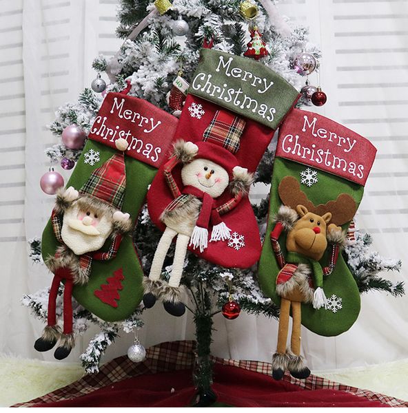 

christmas 3d cute xmas hanging stockings gift holder ornaments