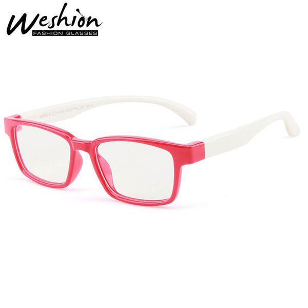 

blue light glasses kids boy girls flexible optical frame vintage prescription eyeglasses anti reflective tr90 correct glasses uv, White;black