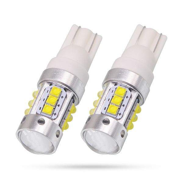 

1pcs t10 high power 194 168 w5w 80w xbd chip led bulbs drl car tail parking lamp backup reverse slight with lens projector