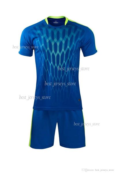 New Football Suit of 2019 Maniche corte stampate da uomo + Pantaloni corti Formazione concorrenza Indossare Asciugatura rapida e sudore Assorbente Estate 86