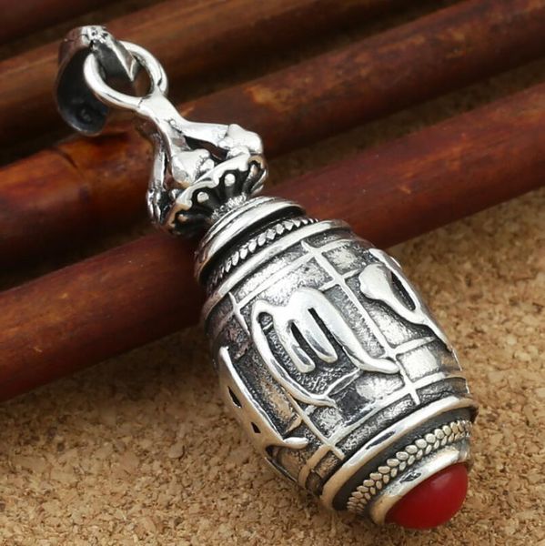 Whole 925 Sterling Silver Jewelry Six Word Mantra Mini Wine - Silver Barrel Pendant Necklace Whole 925 Sterling Silver Jewelry Six Word Mantra Mini Wine - Silver Barrel Pendant Necklace