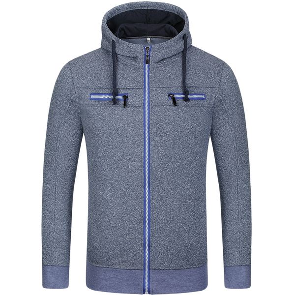 

the new hoodies men's fleece cardigan man hoodie jacket, Black