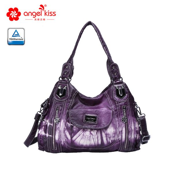 

bolsos mujer bolsas feminina angelkiss brand pu tote for women hobo handbag roomy multiple pockets street ladies shoulder bag