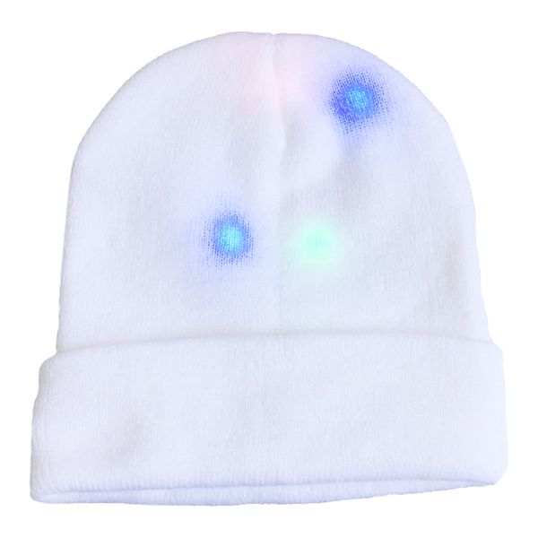 

hat luminous led light funny toy beanie cap birthday flashing knitted gifts party