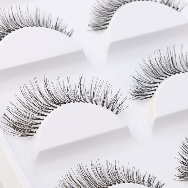 

5 pairs thick long cross party false eyelashes black band fake eye lashes makeup eyelashes lashes maquiagem dropshipping
