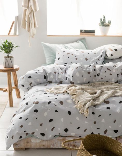 

geometric bedding set teen child kid,twin full  cotton single double home textile bed sheet pillow case quilt cover