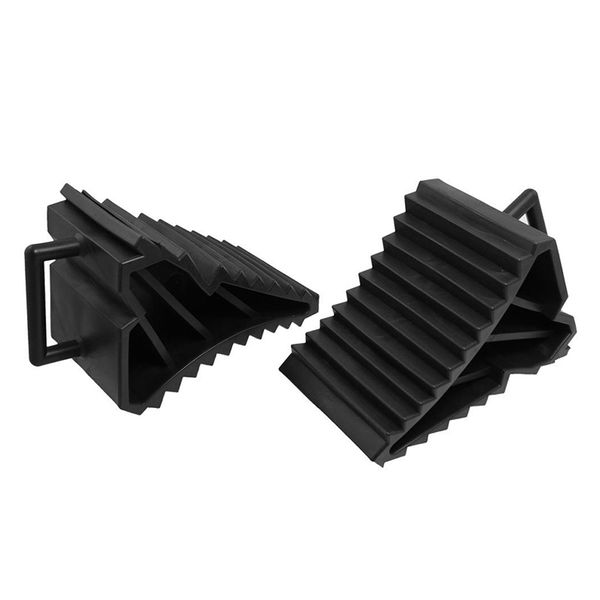 

2 pcs antislip vehicle car truck wheel tire chock sblock black