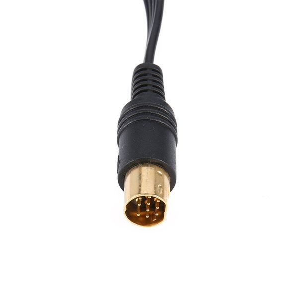

gold plated sav rca video audio composite cable for sega saturn s-video av