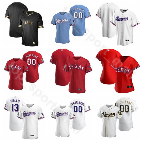 

2020 baseball 34 nolan ryan jersey 7 ivan rodriguez 19 juan gonzalez 29 adrian beltre 32 josh hamilton custom name number men kids, Blue;black