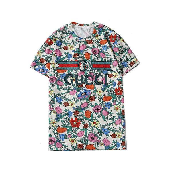 

2020 summer new t-shirts for men and women short sleeve t-shirt blouses trend cool fad wild high end, White