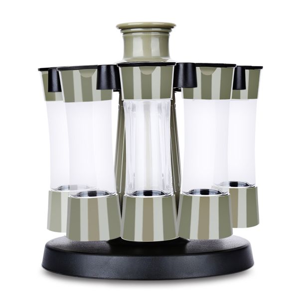 

8шт пластиковые ротари соус специи приправа бутылка кухня коробка