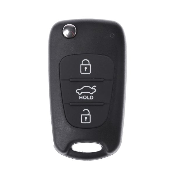 

3 button flip remote key fob case shell for kia rondo sportage soul rio