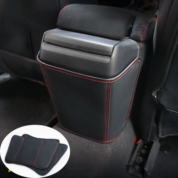 

car styling fit for 10th gen civic sedan 2016-2019 pu leather rear seat armrest box anti-kick pad