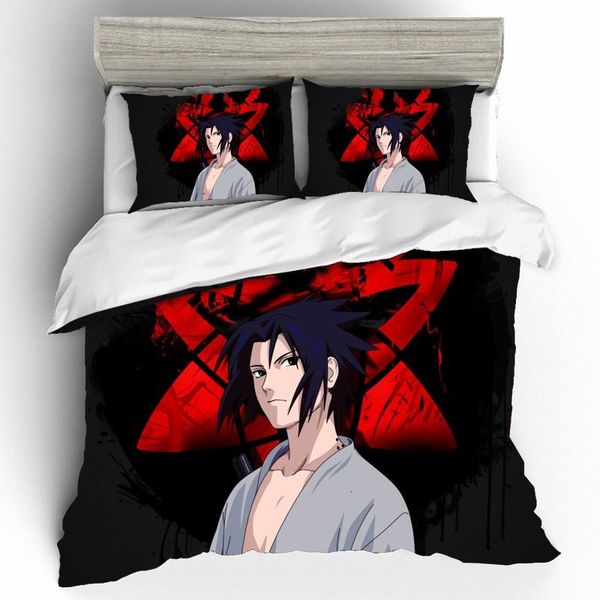 

naruto ropa de cama home textiles gift twin sabanas art king size bedding set bed linen euro bed linen poplin edredon