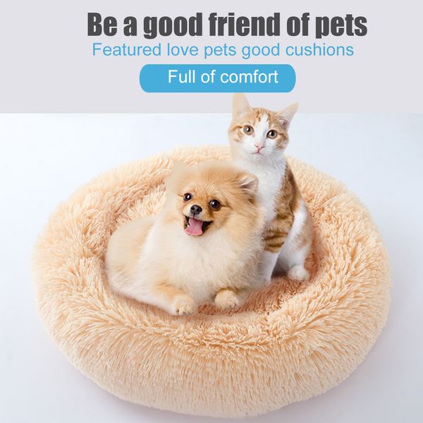 

rounded kennel soft warm kitten puppy nest comfortable dog sleeping bed for winter autumn ghs99