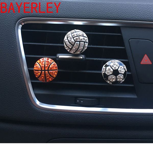 

auto interior decor diamond soccer basketball vent clip car aroma diffuser car flavor scent air freshener in the accessories