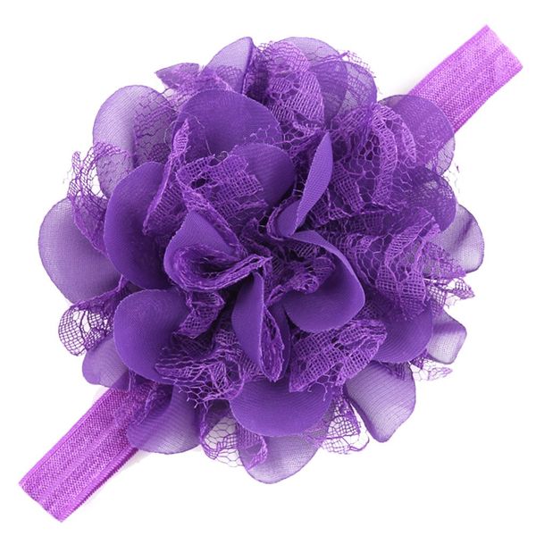 

1pc princess style grey lace elastic headbands elegant pearl flower hair bands for mother and baby infant girls head wear, Slivery;white