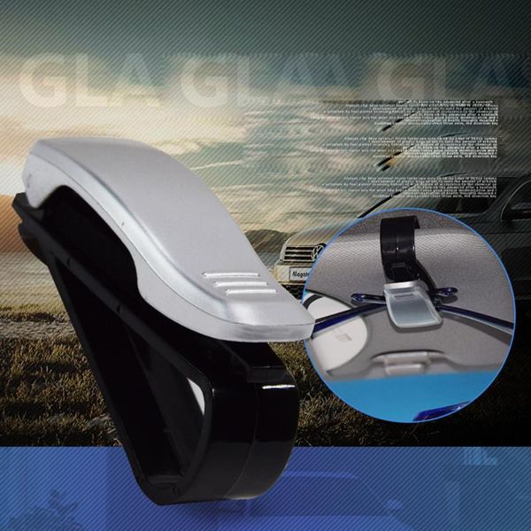 

car sun visor glasses sunglasses ticket receipt card clip storage holder 6gh1