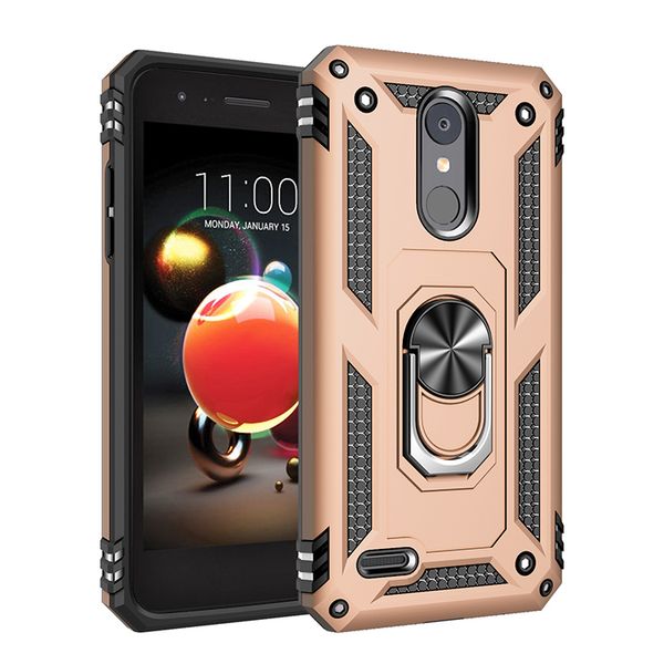 For LG K40 Stylo 5 4 Aristo 3 2 Moto G7 Power Ring Magnetic Case Hybrid Armor Defender Phone Cover for Samsung A20 A10E S10 5G