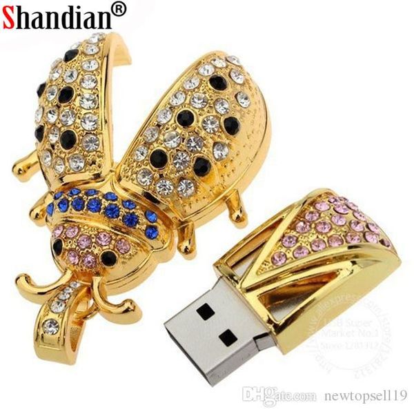 

hoping crystal beetle shape usb flash drive 64gb pen drive 32gb 16gb 8gb 4gb u disk pendrive u disk memory flash drive