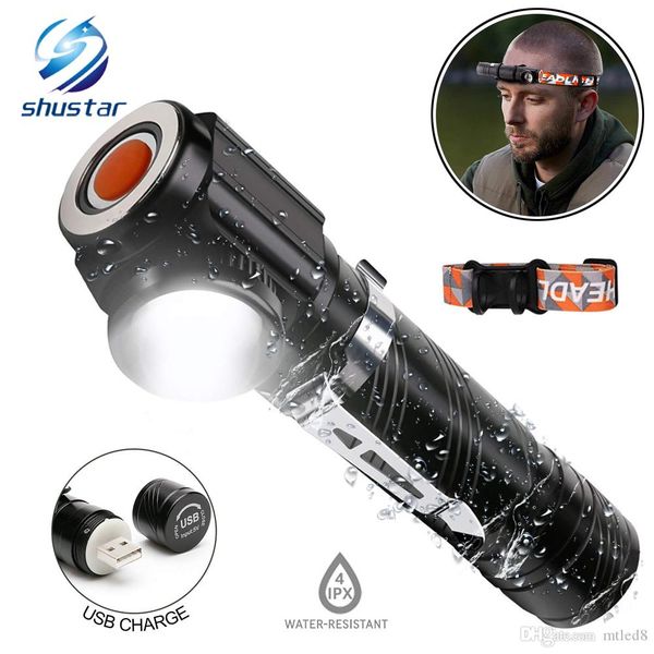 

перезаряжаемый многофункциональный светодиодный фонарик встроенный аккумулятор usb зарядка с магнитом для ночного катания рыболовства ночи к