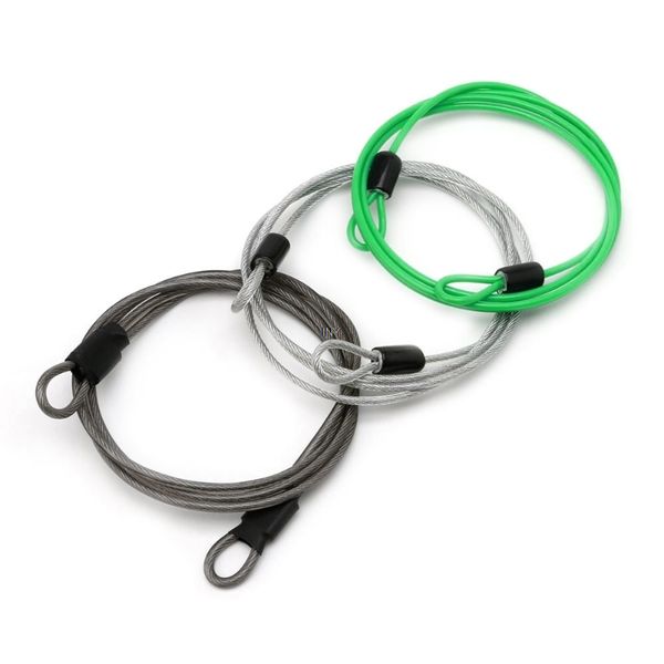 

100cm x 2mm cycling sport security loop cable lock bikes bicycle scooter u-lock iny