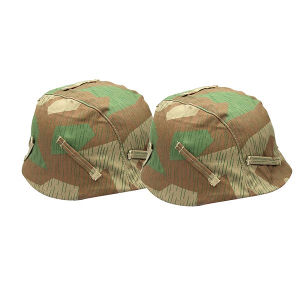 

2pcs wwii german m35 m40 m42 helmet cover broken camo perfect fit m35, m42, m40, Black