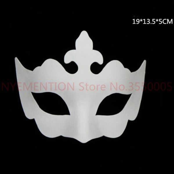 

500pcs white unpainted face plain/blank paper pulp mask diy dancing christmas halloween party masquerade mask