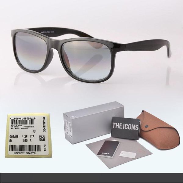 

new arrival brand designer sunglasses men women plank frame metal hinge mirror glass lens fashion sun glasses with retail case and label, White;black