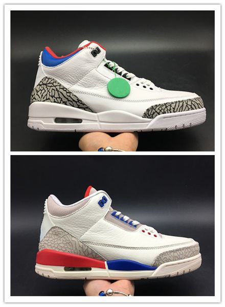 

wholesale with box 2019 new charity game white red blue 03s men low basketball shoes outdoor trainers size 7-13