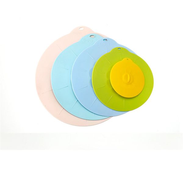 

silicone bowl lids heat resistant microwave cover fresh keeping suction seal covers for bowls pots cups kitchen accessories jk2003