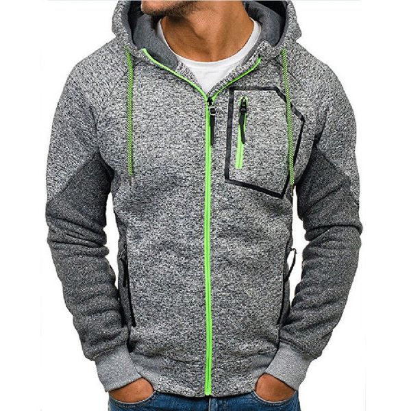 

men hoodies 2017 sudaderas hombre hip hop mens brand solid zipper hoodie sweatshirt slim fit men hoody size xxxl, Black