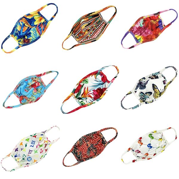 

5colors ice silk face mask with breathing valve washable mask reusable pm2.5 protective masks recycle designer printed rra3065 #549, Black