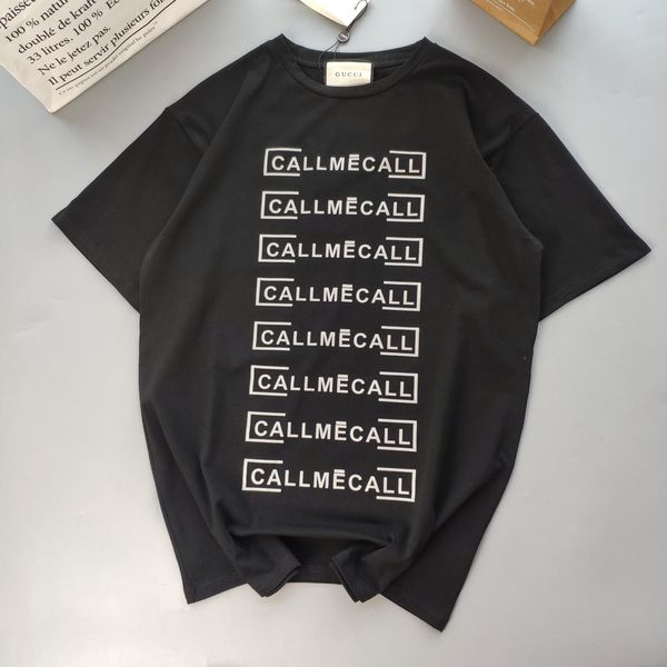 

20ss new luxurious brand guchi letter lovers tee designer breathable short sleeve tshirt men women blouses casual outdoor streetwear tshirts, White