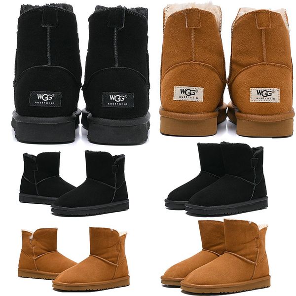 

2019 cute winter wgg women s australia women girl half knee boots snow winter boots grey khaki black boots outdoor shoes 36-41