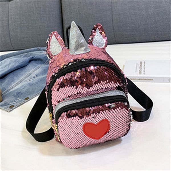 

shining rainbow unicorn bags for soft plush kids bag kindergarten toddler children school backpack boys girls mx200327