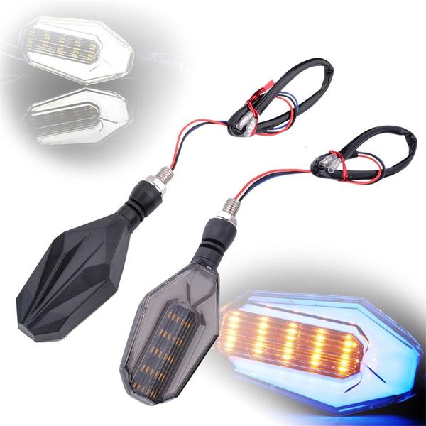 

2pcs motorcycle led turn signal light drl daytime running light headlamp motorbike indicator lights 12v dc 1.5 w 3000k lights