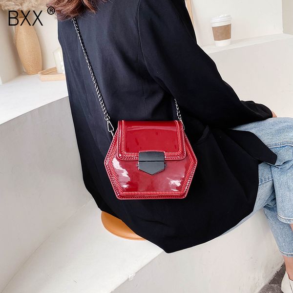 

bxx] patent leather crossbody bags for women 2020 spring new all-match chain shoulder messenger bag female handbags hj973