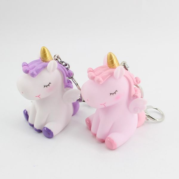 

ПВХ Unicorn Pony защемление BB Вызывается Девочка сердце Малого мешка подарки кулоны Па